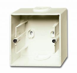 Коробка для накладного монтажа 1-постовая ABB Basic55 слоновая кость  - 1