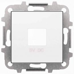 Лицевая панель ABB Sky розетки USB альпийский белый  - 1