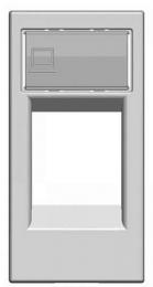 Изображение продукта Лицевая панель ABB Zenit розетки компьютерной серебро 