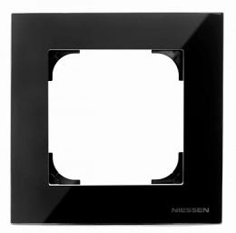 Изображение продукта Рамка 1-постовая ABB Sky стекло чёрное 