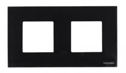 Изображение продукта Рамка 2-постовая ABB Zenit стекло черное 