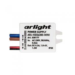 Драйвер Arlight ARJ-KE04300-Mini 1,8-4V 1,2W IP20 0,3A  - 2