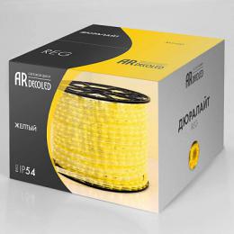 Дюралайт с эффектом динамики Arlight 1.6W/m 36LED/m желтый 100M ARD-REG-Live Yellow  - 2