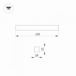 Потолочный светодиодный светильник Arlight Snap-Starline-Flat-S600-13W Day4000  - 2