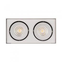 Потолочный светодиодный светильник Arlight SP-Cubus-S100x200WH-2x11W Day White 40deg  - 3