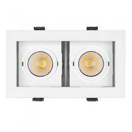 Встраиваемый светодиодный светильник Arlight CL-Kardan-S180x102-2x9W Warm  - 2