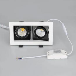 Встраиваемый светодиодный светильник Arlight CL-Kardan-S180x102-2x9W Warm  - 5