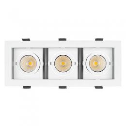 Встраиваемый светодиодный светильник Arlight CL-Kardan-S260x102-3x9W Day  - 2