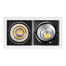Встраиваемый светодиодный светильник Arlight CL-Kardan-S283x152-2x25W Day4000  - 2