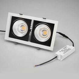 Встраиваемый светодиодный светильник Arlight CL-Kardan-S283x152-2x25W White6000  - 5