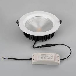 Встраиваемый светодиодный светильник Arlight LTD-187WH-Frost-21W Warm White 110deg  - 4