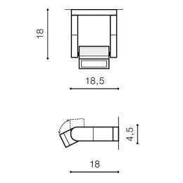 Настенный светильник Azzardo Frame wall  - 2