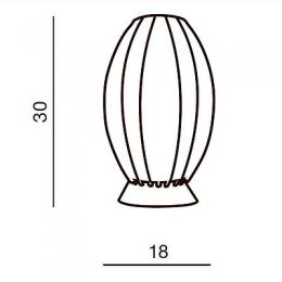 Настольная лампа Azzardo Elba table  - 2