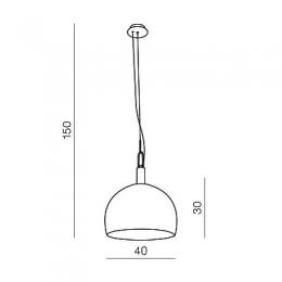 Подвесной светильник Azzardo Gio pendant  - 2