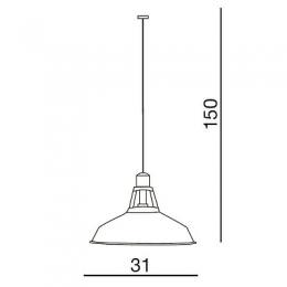 Подвесной светильник Azzardo New axel  - 2