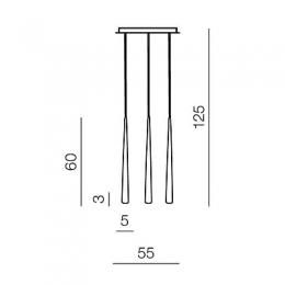 Подвесной светильник Azzardo Stylo 3  - 3