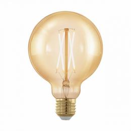 Изображение продукта Лампа светодиодная филаментная диммируемая Eglo E27 4W 1700К золотая 