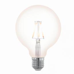 Лампа светодиодная филаментная диммируемая Eglo E27 4W 2200K прозрачный  - 1