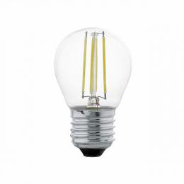 Лампа светодиодная филаментная Eglo E27 4W 2700К прозрачная  - 1