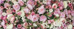 Изображение продукта Картина на холсте Ekoramka 50x20 Розовые цветы 