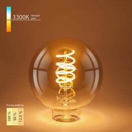 Лампа светодиодная филаментная диммируемая Elektrostandard BL161 E27 5W 2700K золотая  - 2