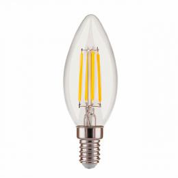 Лампа светодиодная филаментная диммируемая Elektrostandard E14 5W 4200K прозрачная  - 1
