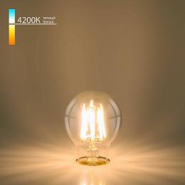 Лампа светодиодная филаментная диммируемая Elektrostandard E27 9W 4200K прозрачная  - 2
