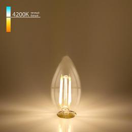 Лампа светодиодная филаментная Elektrostandard BLE1426 E14 9W 4200K прозрачная  - 3