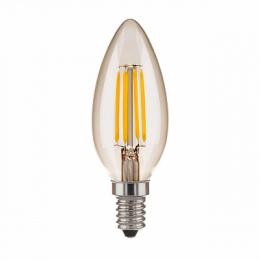 Лампа светодиодная филаментная Elektrostandard E14 7W 3300K прозрачная  - 1