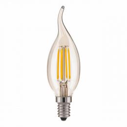 Лампа светодиодная филаментная Elektrostandard E14 7W 4200K прозрачная  - 1