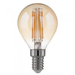 Лампа светодиодная филаментная Elektrostandard F E14 6W 3300K золотой  - 1