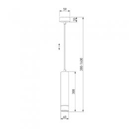 Подвесной светильник Elektrostandard DLN107 GU10 белый/серебро  - 2