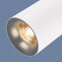 Подвесной светодиодный светильник Elektrostandard DLS021 9+4W 4200К белый матовый/серебро  - 3