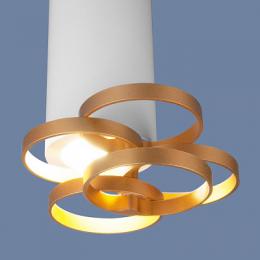 Потолочный светильник Elektrostandard DLN102 GU10 белый/золото  - 2