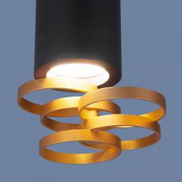Потолочный светильник Elektrostandard DLN102 GU10 черный/золото  - 2