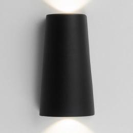 Уличный настенный светодиодный светильник Elektrostandard 1525 Techno LED чёрный  - 3