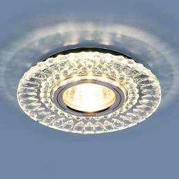Встраиваемый светильник Elektrostandard 2197 MR16 CL/SL прозрачный/серебро  - 1