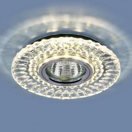 Встраиваемый светильник Elektrostandard 2197 MR16 CL/SL прозрачный/серебро  - 2