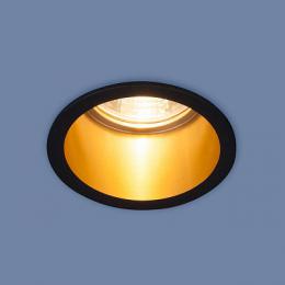 Встраиваемый светильник Elektrostandard 7004 MR16 BK/GD черный/золото  - 1