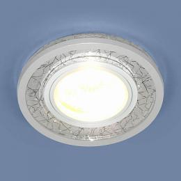 Встраиваемый светильник Elektrostandard 7020 MR16 WH/SL белый/серебро  - 2