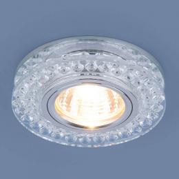 Встраиваемый светильник Elektrostandard 8381 MR16 CL/SL прозрачный/серебро  - 3