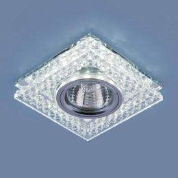 Встраиваемый светильник Elektrostandard 8391 MR16 CL/SL прозрачный/серебро  - 3