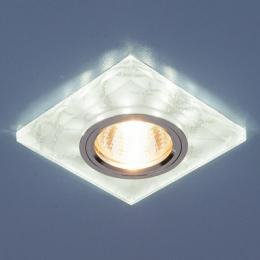 Изображение продукта Встраиваемый светильник с двойной подсветкой Elektrostandard 8361 MR16 белый/серебро 