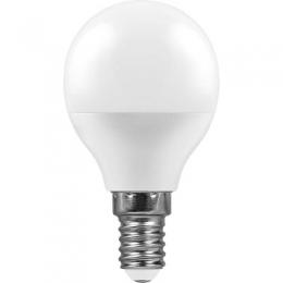 Лампа светодиодная Feron E14 11W 2700K Шар Матовая LB-750  - 1