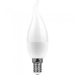 Лампа светодиодная Feron E14 7W 2700K Свеча Матовая LB-97  - 2