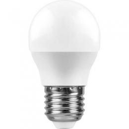 Лампа светодиодная Feron E27 11W 2700K Шар Матовая LB-750  - 1