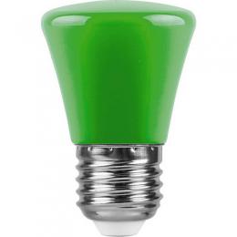 Лампа светодиодная Feron E27 1W зеленый Грибок Матовая LB-372  - 1