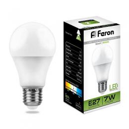Изображение продукта Лампа светодиодная Feron E27 7W 4000K Шар Матовая LB-91 