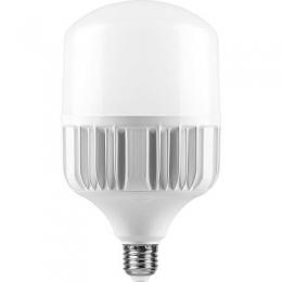 Лампа светодиодная Feron E27-E40 60W 4000K Цилиндр Матовая LB-65  - 1