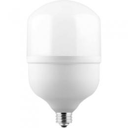 Лампа светодиодная Feron E27-E40 70W 6400K Цилиндр Матовая LB-65  - 4